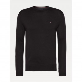 пуловер,мъжки,пуловери,tommy,hilfiger,crew,neck,jumper,black,032