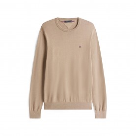 Пуловер Tommy Hilfiger Crew Neck Jumper - Coast Taupe AFE пуловер,мъжки,пуловери,tommy,hilfiger,crew,neck,jumper,coast,taupe,afe