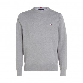 пуловер,мъжки,пуловери,tommy,hilfiger,crew,neck,jumper,medium,grey,p91