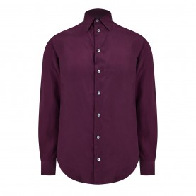 риза,облекла,на,разпродажба,мъжки,ризи,emporio,armani,men's,long,sleeve,plain,shirt,rosso