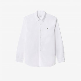 облекла,на,разпродажба,мъжки,ризи,lacoste,lacoste,poplin,shirt,sn61,white,001