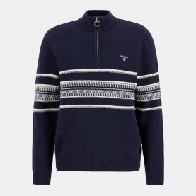 Пуловер Barbour Mens Kepwick Jumper - Navy пуловер,мъжки,горнища,с,качулка,мъжки,ежедневни,облекла,barbour,mens,kepwick,jumper,navy