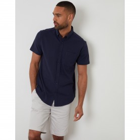 Риза Threadbare Mens Majestic Short-Sleeve Plain Shirt - Navy риза,threadbare,men,s,majestic,short,sleeve,plain,shirt,navy