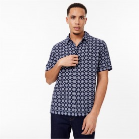 риза,с,къс,ръкав,мъжки,летен,каталог,мъжки,ризи,jack,wills,short,sleeve,printed,shirt,navy