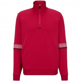 Boss Boss Sweat Zip Sn99 - Pink промоция,на,зимни,облекла,облекла,на,разпродажба,мъжки,ежедневни,облекла,мъжки,горнища,с,качулка,boss,boss,sweat,zip,sn99,pink