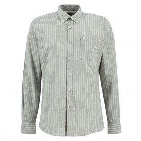 Barbour Mens Nelson Striped Long-Sleeved Tailored Shirt - Bleach Olv OL31 barbour,mens,nelson,striped,long,sleeved,tailored,shirt,bleach,olv,ol31