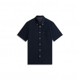 Tommy Hilfiger Seersucker Solid Ss Rf Shirt - Desert Sky мъжки,ризи,tommy,hilfiger,seersucker,solid,ss,rf,shirt,desert,sky