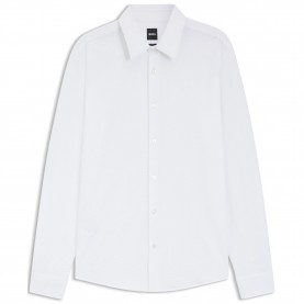Риза с дълъг ръкав Boss Mens Long Sleeve Shirt - White 100 риза,с,дълъг,ръкав,мъжки,ризи,boss,men,s,long,sleeve,shirt,white,100