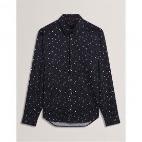 ted,baker,ted,ls,floral,shirt,sn61,navy