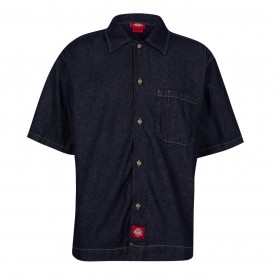 риза,с,къс,ръкав,облекла,на,разпродажба,мъжки,ризи,dickies,men's,plain,short,sleeve,shirt,rinsed