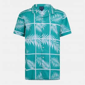 облекла,на,разпродажба,bench,rafil,short,sleeve,patterned,shirt,sea,green