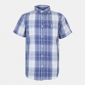 bench,men,s,short,sleeve,patterned,shirt,white,blue,chk