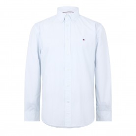 Tommy Hilfiger Mens Cotton Long-Sleeve Geometric Print Shirt - Sweet Blue tommy,hilfiger,men,s,cotton,long,sleeve,geometric,print,shirt,sweet,blue