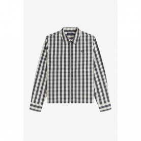 Риза с дълъг ръкав Fred Perry Mens Long Sleeve Patterned Shirt - Bttrcrm A07 риза,с,дълъг,ръкав,мъжки,ризи,fred,perry,men,s,long,sleeve,patterned,shirt,bttrcrm,a07