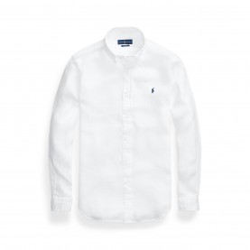 Риза с дълъг ръкав Polo Ralph Lauren Linen Long Sleeve Shirt - White риза,с,дълъг,ръкав,облекла,на,разпродажба,мъжки,ризи,polo,ralph,lauren,linen,long,sleeve,shirt,white