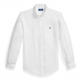 Риза с дълъг ръкав Polo Ralph Lauren Linen Long Sleeve Shirt - White риза,с,дълъг,ръкав,мъжки,ризи,polo,ralph,lauren,linen,long,sleeve,shirt,white