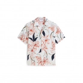 Риза с къс ръкав Tommy Hilfiger Mens Patterned Short Sleeve Shirt - Ivory Petal/AOP риза,с,къс,ръкав,мъжки,ризи,tommy,hilfiger,men,s,patterned,short,sleeve,shirt,ivory,petal,aop