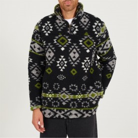 облекла,на,разпродажба,мъжки,туристически,полари,мъжки,полари,brave,soul,quarter,zip,sweat,sn62,blk,spong,green