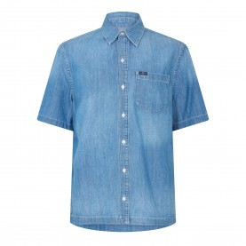 Риза 7 For All Mankind Mens Short Sleeve Plain Shirt - Gold River риза,мъжки,ризи,7,for,all,mankind,men,s,short,sleeve,plain,shirt,gold,river