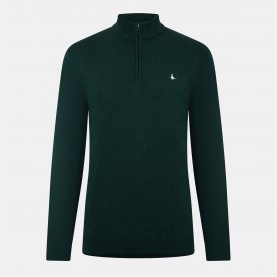 Пуловер Jack Wills Jack Funnel Neck Half Zip Jumper Men - Evergreen Marl пуловер,мъжки,пуловери,jack,wills,jack,funnel,neck,half,zip,jumper,men,evergreen,marl