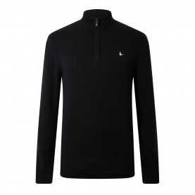 пуловер,мъжки,пуловери,jack,wills,funnel,neck,half,zip,jumper,black