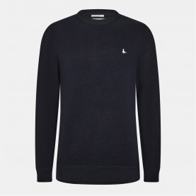 пуловер,мъжки,пуловери,jack,wills,linus,seed,stitch,crew,neck,jumper,men,black