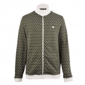 Pretty Green Mens Geo Tracksuit Top - Green pretty,green,men,s,geo,tracksuit,top,green