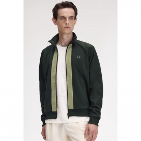Горнище Fred Perry Mens Chenille Tracksuit Top - Night Green Q20 горнище,мъжки,горнища,с,качулка,дамски,екипи,мъжки,екипи,fred,perry,men,s,chenille,tracksuit,top,night,green,q20