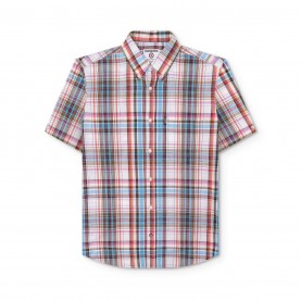 облекла,на,разпродажба,lambretta,sleeve,multi,check,shirt,white,blue,red