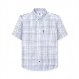 Lambretta Sleeve Multi Check Shirt - Grey облекла,на,разпродажба,lambretta,sleeve,multi,check,shirt,grey