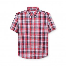 облекла,на,разпродажба,lambretta,sleeve,multi,check,shirt,red,white