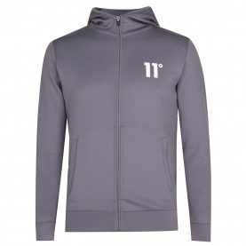 суичър,мъжки,екипи,11,degrees,core,poly,full,zip,hoodie,steel,grey