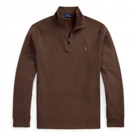 Поларена блуза Polo Ralph Lauren Estate Fleece Quarter Zip Sweater - Nutmeg Brown поларена,блуза,мъжки,горнища,с,качулка,polo,ralph,lauren,estate,fleece,quarter,zip,sweater,nutmeg,brown