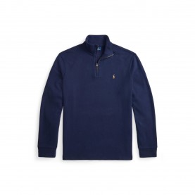 Поларена блуза Polo Ralph Lauren Estate Fleece Quarter Zip Sweater - Cruise Navy поларена,блуза,мъжки,горнища,с,качулка,polo,ralph,lauren,estate,fleece,quarter,zip,sweater,cruise,navy
