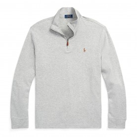 поларена,блуза,мъжки,ежедневни,облекла,мъжки,горнища,с,качулка,polo,ralph,lauren,estate,fleece,quarter,zip,sweater,andover,heather