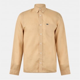 облекла,на,разпродажба,мъжки,ризи,lacoste,lacoste,ls,shirt,sn32,beige