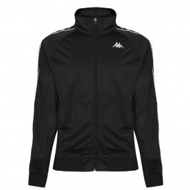 kappa,anniston,tracksuit,top,black,white,f66