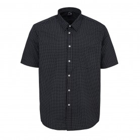 мъжки,летен,каталог,fabric,short,sleeve,poplin,shirt,black,geo