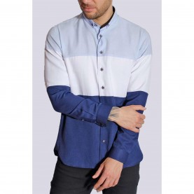 риза,с,дълъг,ръкав,bewley,and,ritch,and,ritch,konik,colourblock,blue,white,long,sleeve,shirt,blue,white