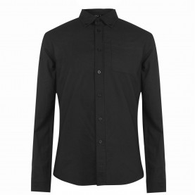 облекла,на,разпродажба,разпродажба,firetrap,firetrap,basic,oxford,shirt,mens,black