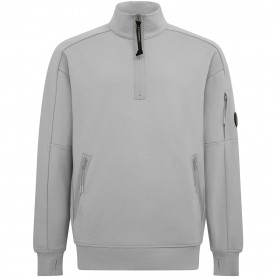 поларена,блуза,облекла,на,разпродажба,мъжки,ежедневни,облекла,мъжки,горнища,с,качулка,cp,company,men's,lens,quarter,zip,fleece,top,grey,mel,m93
