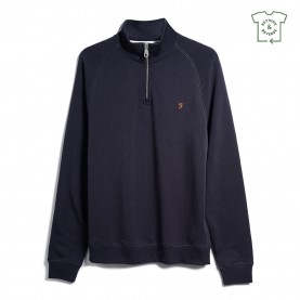 пуловер,мъжки,туристически,полари,мъжки,полари,farah,jim,zip,jumper,true,navy,412