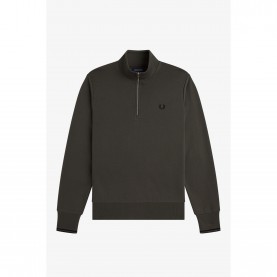 Горнище с цип Fred Perry FredPerry Half Zip Top - Field Grn U70 горнище,с,цип,мъжки,горнища,с,качулка,fred,perry,fredperry,half,zip,top,field,grn,u70