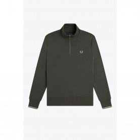 Горнище с цип Fred Perry FredPerry Half Zip Top - Field Grn U98 горнище,с,цип,мъжки,горнища,с,качулка,мъжки,ежедневни,облекла,fred,perry,fredperry,half,zip,top,field,grn,u98