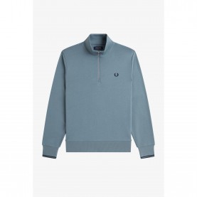 Горнище с цип Fred Perry FredPerry Half Zip Top - Stock Blue Z56 горнище,с,цип,мъжки,горнища,с,качулка,fred,perry,fredperry,half,zip,top,stock,blue,z56