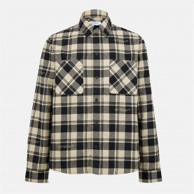 облекла,на,разпродажба,мъжки,ризи,off,white,check,shirt,beige,black