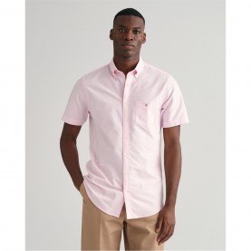 риза,с,къс,ръкав,облекла,на,разпродажба,мъжки,ризи,gant,short,sleeve,oxford,shirt,pink,662