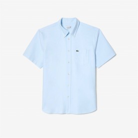 мъжка,риза,с,къс,ръкав,мъжки,ризи,lacoste,short,sleeve,oxford,shirt,mens,blue,f6z