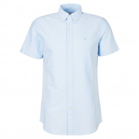 Риза с къс ръкав Barbour Oxford Short Sleeve Tailored Shirt - Sky BL32 риза,с,къс,ръкав,мъжки,ризи,barbour,oxford,short,sleeve,tailored,shirt,sky,bl32