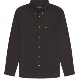 облекла,на,разпродажба,мъжки,ризи,lyle,and,scott,oxford,shirt,gunmetal,w635
